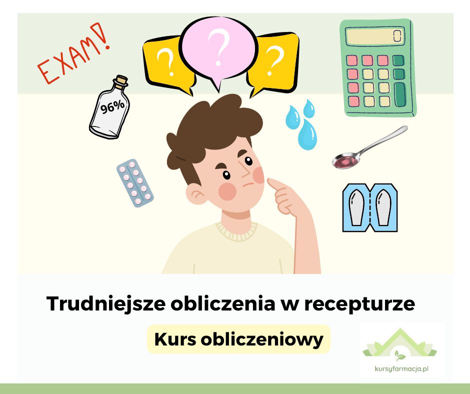 TRUDNIEJSZE OBLICZENIA W RECEPTURZE